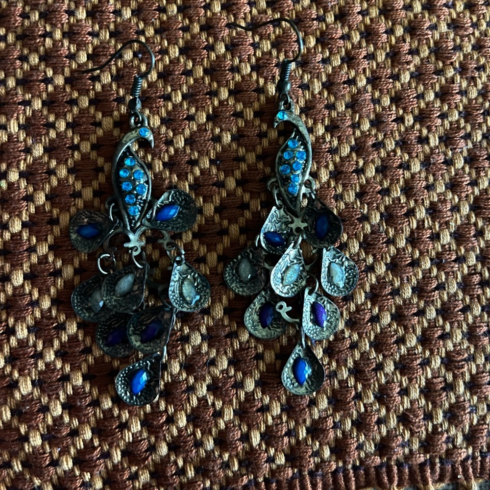 Peacock Earrings